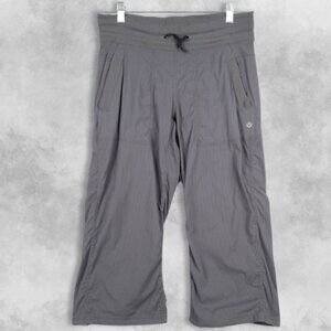 lululemon athletica grey Studio Crops